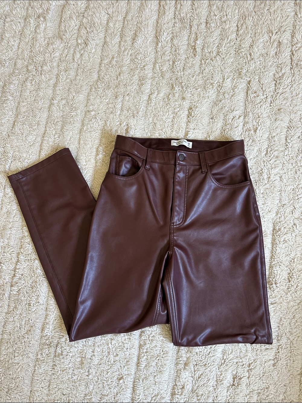 Abercrombie & Fitch Ultra High Rise Faux Leather Pants